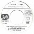 SP 45 RPM (7")  Julien Clerc  "  a fait pleurer le bon dieu  "  Juke-box Promo