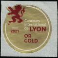 Etiquette ronde pour Bire Label Concours International de Lyon Or Gold 2021