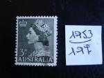 Australie - Anne 1953 - Reine Elisabeth II 3  p - Y.T. 197 - Oblit. Used