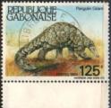 Gabon (Rp.) 1985 - Faune: pangolin gant, obl. ronde, date lisible - YT 588 