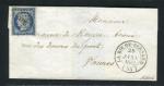 Rare lettre de La Roche Bernard pour Vannes ( Morbihan 1852 ) avec un n° 4a