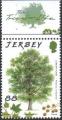 Jersey 2012 - Arbre de Jersey : platane commun  feuille d'rable - YT 1739 **