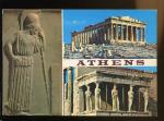 CPM Grce ATHENES L'Acropole Athna pensive, Parthnon, Caryatides