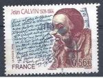 2009 FRANCE 4356 oblitr, cachet rond, Jean Calvin
