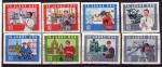 RDA 1964  8 timbres du BF 14  oblitrs