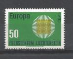 Europa 1970 Liechtenstein Yvert 477 neuf ** MNH