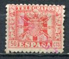 Timbre ESPAGNE Tlgraphe  1940 - 43  Obl   N 84  Y&T   