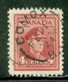 Canada 1943 Y&T 209 oblitr Georges VI - Arme