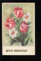 CPM Joyeux Anniversaire Fleurs Tulipes