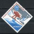 Timbre de MONACO  1967  Obl   N 733  Y&T  Ski