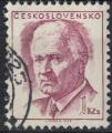 Tchcoslovaquie 1969 Ludvk Svoboda Ancien Prsident 1 Couronne Pourpre SU