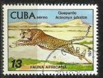 Cuba 1978; Y&T n  PA 304; 13c, faune africaine, le gupard
