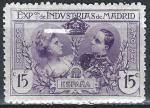 Espagne - 1907 - Y & T n 237 - MH (trs lgers plis)
