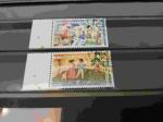 Nations-Unies  2 timbres    Bureau de Vienne annee 1994