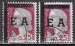 ALGERIE  N 355 de 1962 oblitrs (2 timbres avec surcharge typographique)