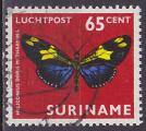 Timbre PA oblitr n 50(Yvert) Suriname 1972 - Papillon