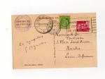 Cachet 1947 et tampons Parlement sur CPA Paris Assemble Nationale 2 timbres