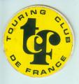 TOURING CLUB DE FRANCE / autocollant rare et ancien / voitures 