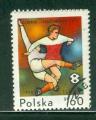 Pologne 1970 Y&T 1858 oblitr Football