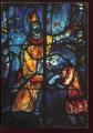 CPM neuve 51 REIMS La Cathdrale Vitraux de Chagall Baptme de Clovis    