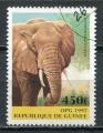 Timbre de Rpublique de GUINEE 1997  Obl  N 1115  Y&T  Elephant