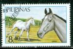 Philippines 1985 Y&T 1447 oblitr Cheval Gris