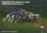 Carte postale 1/2 finale France/Angleterre coupe du monde de rugby 2007