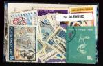 Albanie lot de 50 timbres diffrents oblitrs