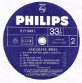 LP 33 RPM (12")  Jacques Brel  "  Au printemps   "