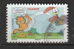 France timbre oblitr n 200 anne 2008 srie "Sourires par le chat Garfield  