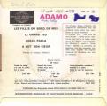 EP 45 RPM (7")  Adamo " Les filles du bord de mer "