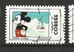 France timbre n 1590 ob anne 2018 Mickey et la France ,Corde