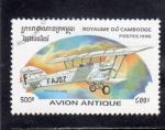 Timbre oblitr du Cambodge n 1382P Avion CA5909