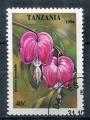 Timbre Rpublique de TANZANIE 1994  Obl  N 1702  Y&T Fleurs Tropicales