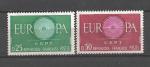 Europa 1960 France Yvert 1266 et 1267 neuf ** MNH