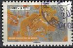 France 2018 rond oeuvres de la Nature Lichen crustac sur un rocher Y&T 1508 SU