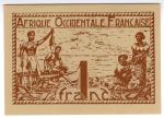 **   AFRIQUE OCCIDENT. FRANCAISE     1  franc   1944   p-34b    UNC   **