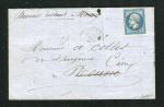 Rare lettre de Surgères pour Caen ( 27 Décembre 1862 ) avec un n° 14B