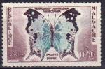 Madagascar (Rp.) 1960 - Papillon (salamis ducrei) 0f50 - YT 343 *