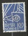 NORVEGE - oblitr/used - 1970 - n 566