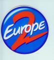 EUROPE 2 rond  / autocollant rare et ancien / radios locales