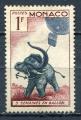 Timbre MONACO  1955  Obl  N 427    Y&T  Elephant Ballon