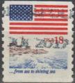 -U.A/U.S.A 1981 -Drapeau, rivage & mer, Roul./Coil, 9.5 - YT 1313/Sc 1891 