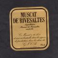 Ancienne tiquette de vin : Muscat de Rivesaltes