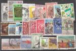 Outre-Mer  lot de 25 timbres oblitrs  (80)