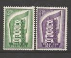 Europa 1956 Belgique Yvert 994 et 995 neuf ** MNH