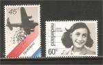 Netherlands - NVPH 1198-1199 mint  WWII / Anne Frank