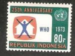 Indonesia - Scott 841 mint   WHO