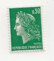 Timbre Rpublique francaise 0,30 francs Marrianne