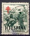 Timbre ESPAGNE 1951 Obl   N 825  Y&T  Personnages